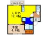 La Porte 1LDKの間取り