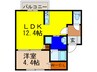 La Porte 1LDKの間取り