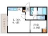 フェリーチェ 1LDKの間取り