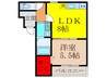 フジパレス俊徳道Ⅱ番館 1LDKの間取り