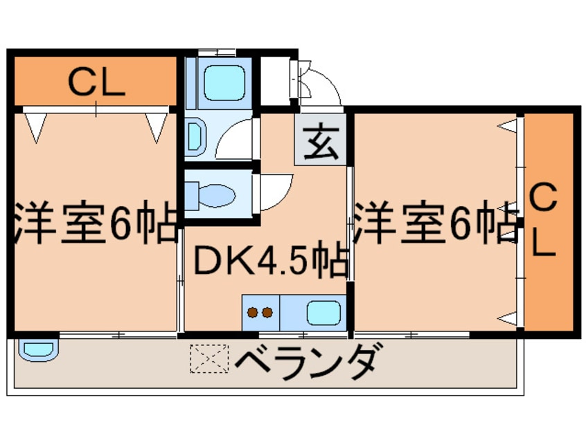 間取図 ハイツ稲吉