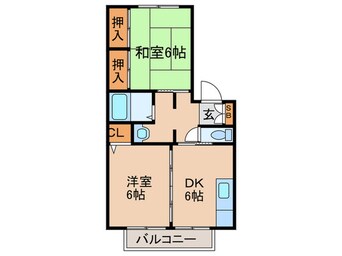 間取図 カ－サ竹風館