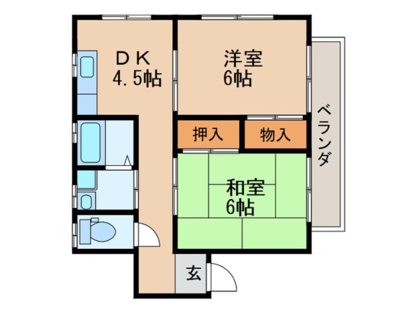 間取図 スカイハイツ碓井