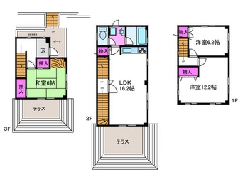 間取図 大八木様北沓掛町貸家