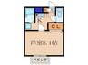 アム－ル水口 1Kの間取り