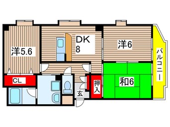 間取図 フォレスト武庫之荘 Ⅱ