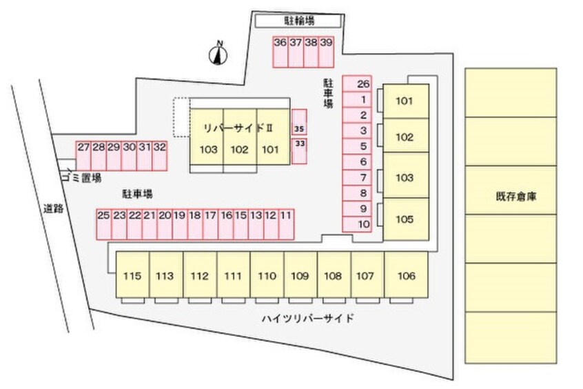 駐車場 ハイツリバ－サイド