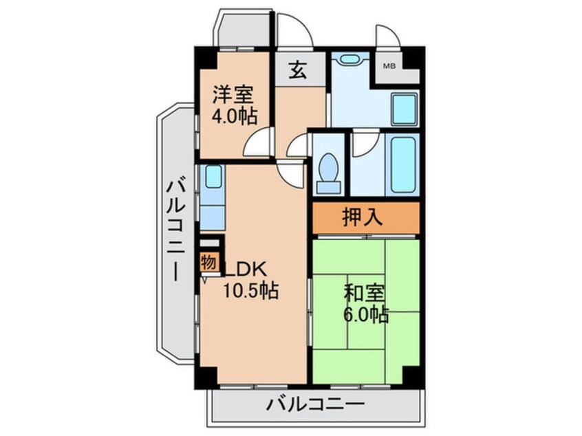 間取図 サンハイツテイコク