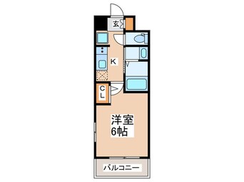 間取図 ｴｽﾃﾑｺｰﾄ大阪WESTⅡ(601)