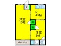 千萩マンションＢの間取図