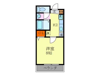 間取図 グランコスモ鴨川