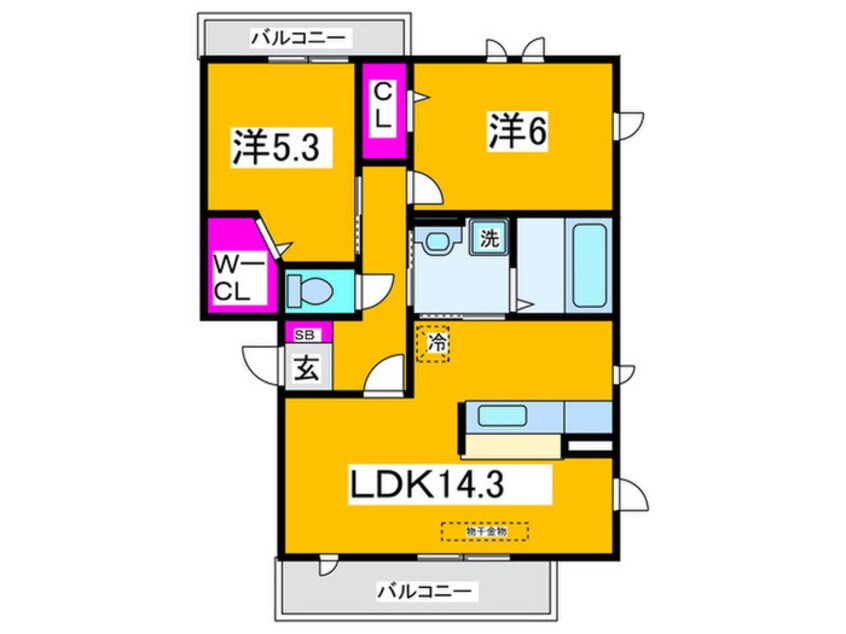 間取図 コラッジオなかもずⅠ