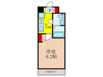 間取図 エグゼ江坂WEST（603）