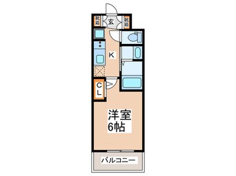 間取図 ｴｽﾃﾑｺｰﾄ大阪WESTⅡ(608)
