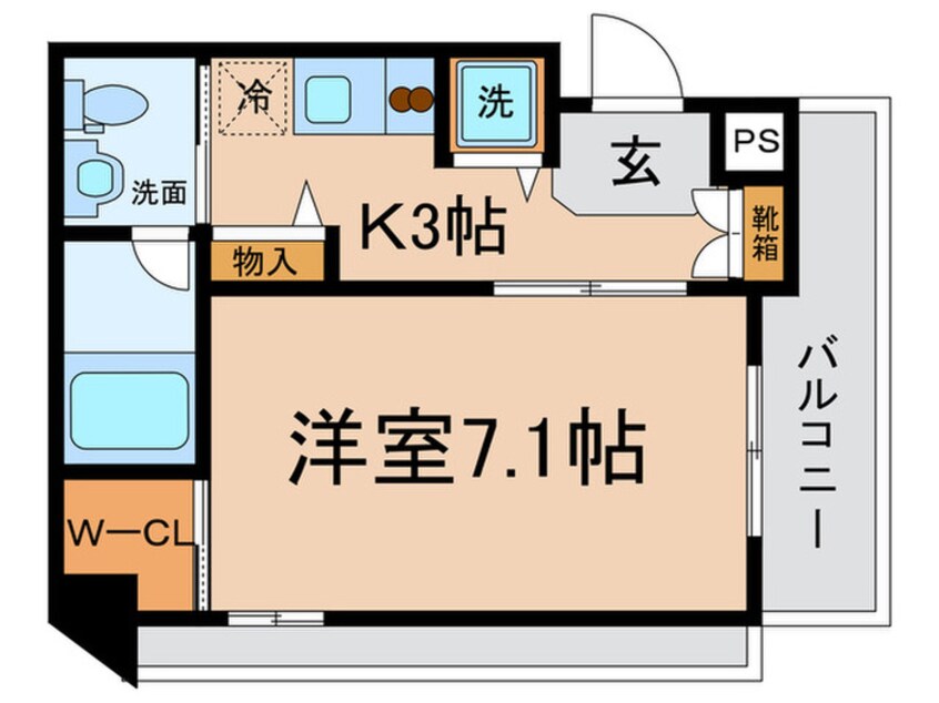 間取図 ISM谷町六丁目