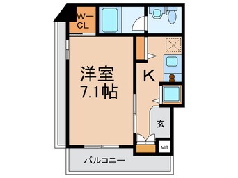 間取図 ISM谷町六丁目