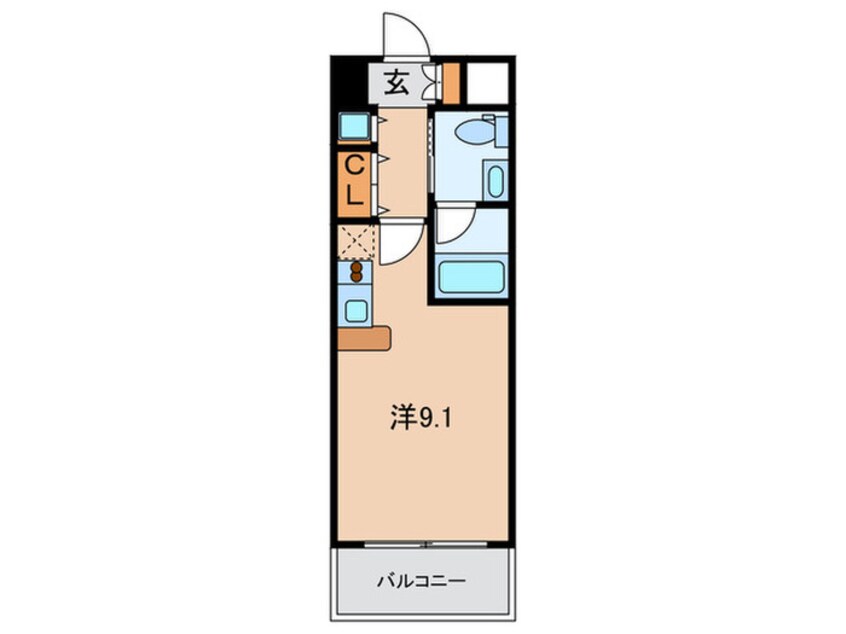 間取図 ISM谷町六丁目