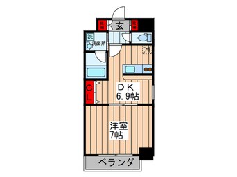 間取図 ISM谷町六丁目