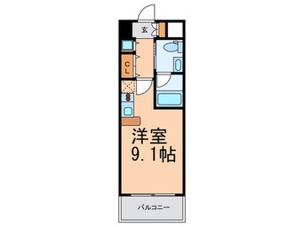 間取図 ISM谷町六丁目