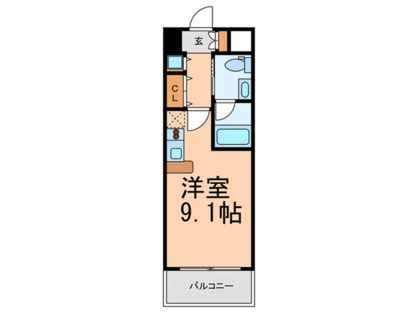 間取図 ISM谷町六丁目