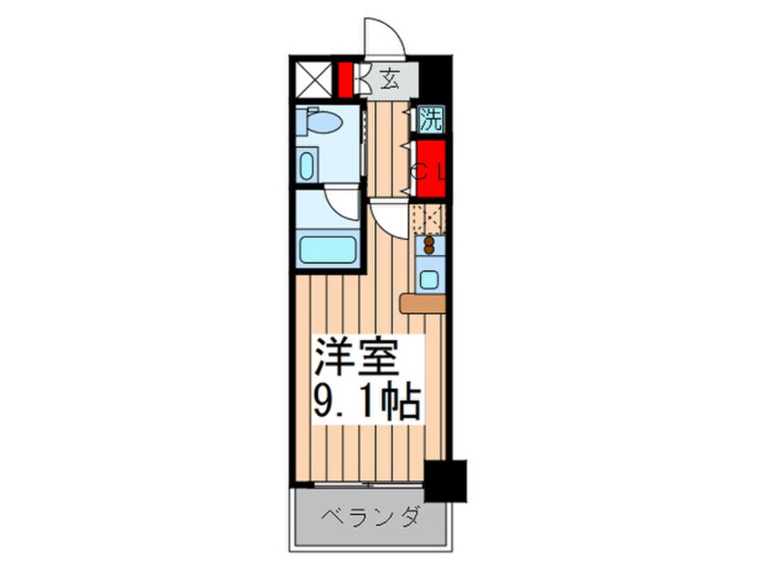 間取図 ISM谷町六丁目