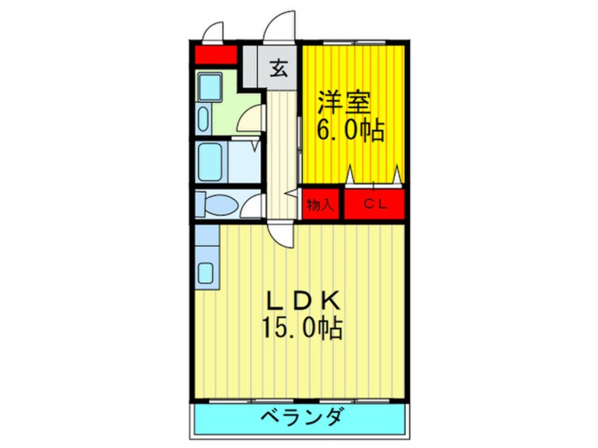 間取図 ビューテラス畷Ｂ