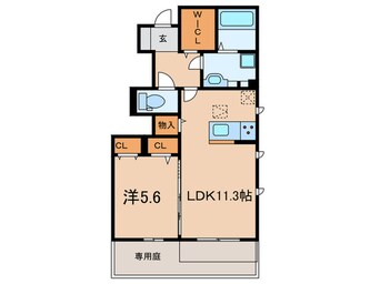 間取図 フルール　ドゥ　ソレイユⅠ