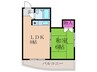 シャインロード淡路 1LDKの間取り