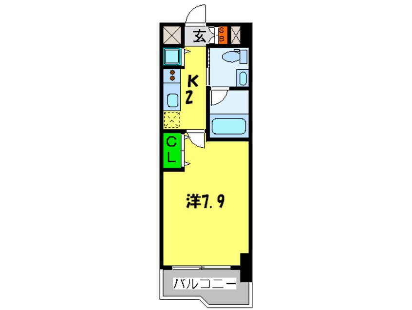 間取図 アーデン堺筋本町