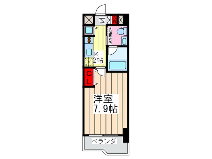 間取図 アーデン堺筋本町