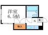 Bハイツ 1Rの間取り
