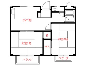 間取図 ラルゴ三箇