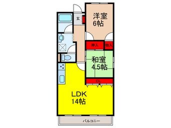 間取図 グランド－ル中桜塚