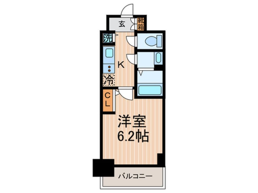 間取図 プレサンス京都四条烏丸響(206)