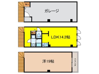 間取図 安倉南ガレージハウスA棟・B棟