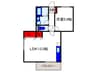 ヴォーン千里園 1LDKの間取り