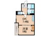 アート香里園駅前 1DKの間取り