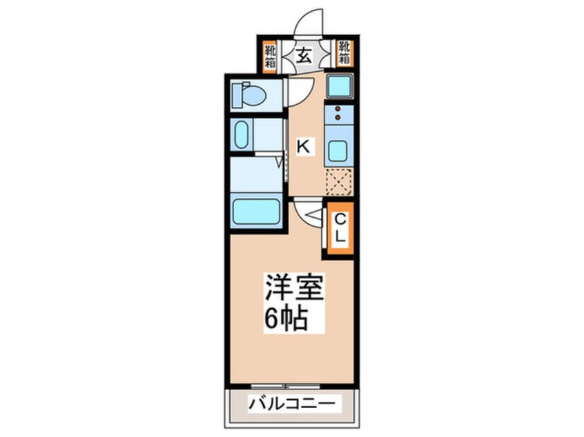 間取図 ｴｽﾃﾑｺｰﾄ大阪WESTⅡ(708)