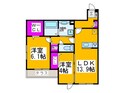 メゾンドール北野田の間取図