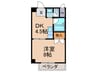 ベルドム－ル今西 1DKの間取り