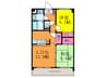 千里セリエテラス 2LDKの間取り
