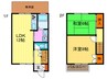 サニ－サイド山崎 2LDKの間取り