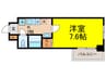 ハ－バ－ハウス大阪 1Kの間取り