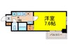 ハ－バ－ハウス大阪 1Kの間取り