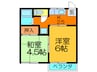 レピュ－ト諏訪 2Kの間取り