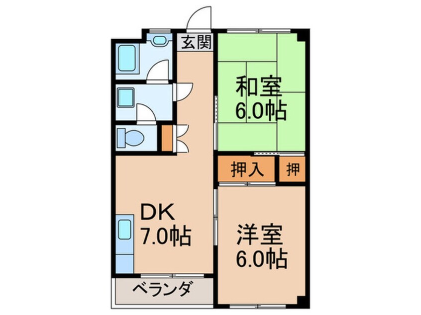 間取図 マンション翆香