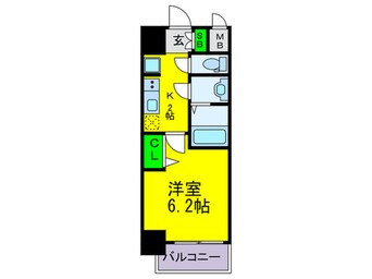 間取図 ﾌﾟﾚｻﾝｽ難波ｲﾝﾌｨﾆﾃｨ(916)