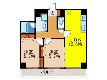 間取図 バリューコート弐番館