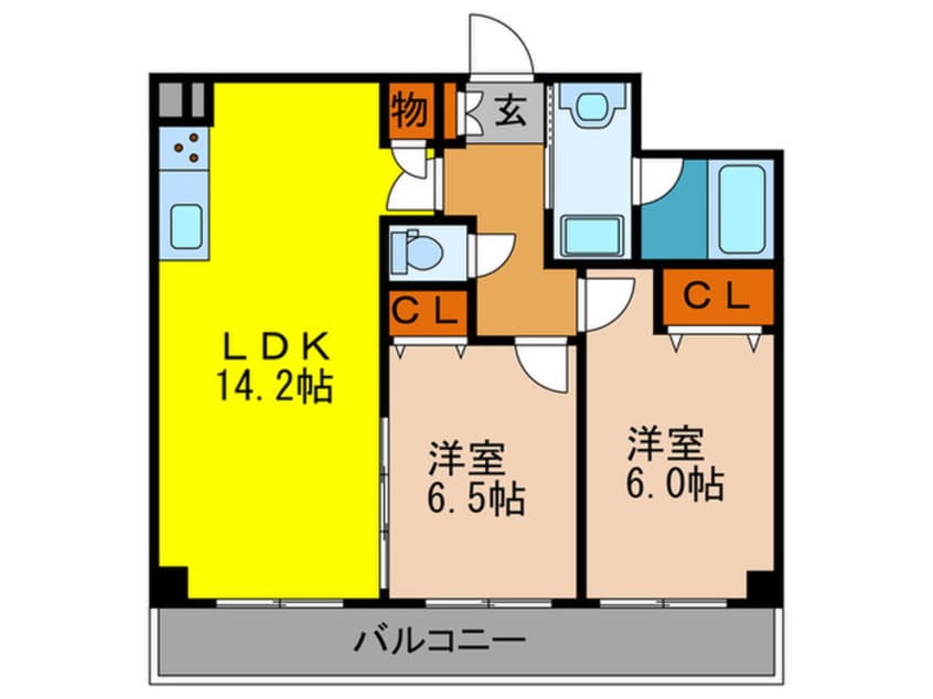 間取図 バリューコート弐番館