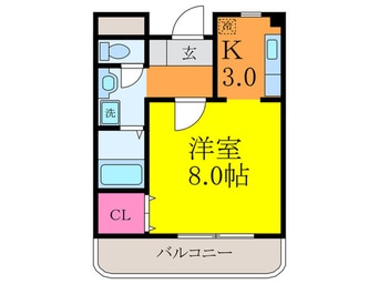 間取図 メロディ-ハイツ千里丘